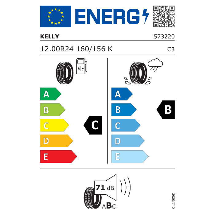 KELLY 12.00 R24 ARMORSTEEL KMS 160/156K TT