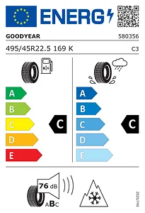 GOODYEAR 495/45 R22.5 OMNITRAC MSD II 169K M+S 3PSF TL